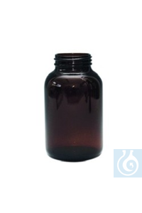 Glasflasche Braunglas, Weithals, 30 ml