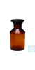 Steilbrustflaschen mit Normschliff, braun Steilbrustflasche mit NS, braun, Weithals, 250 ml Mit...
