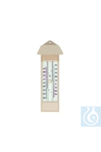 Thermometer Minimum Maximum Zeigt die aktuelle Temperatur, die höchst erreichte Temperatur, und...