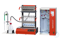 Semi-automatic crude Kjeldahl ASB-IR for 6 sample places, compl. with steam distiller and suction...