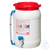 Weithalsfass WF20H 20 Ltr. PVC, weiß, mit Niveauanzeige, mit Hahn und Deckel Weithalsfässer HDPE,...