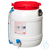 Weithalsfass WF55H 55 Ltr. PVC, weiß, mit Niveauanzeige, mit Hahn und Deckel Weithalsfässer HDPE,...