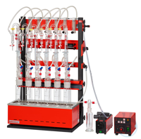 CN6 behrotest apparatus for total cyanide in water for 6 places complete  behrotest apparatus for...
