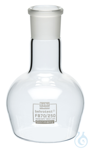 FB70/250 behrotest round bottom flask 250 ml with neck NS 29 behrotest round...