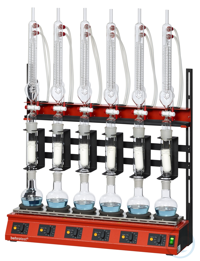 R106T-FB behrotest Reihenheizapparatur Extraktion nach Twisselmann für 6...
