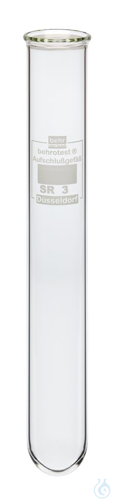 SR3 behrotest Rundbodenaufschlussgefäß 250 ml mit weiter Öffnung und Glaswulst 