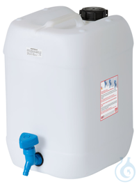 WK20 behroplast Kanister 20 l weiß mit eingeschweißtem Hahn behroplast® Kanister 20 l weiß mit...