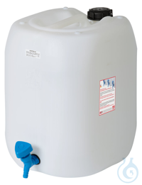 WK30 behroplast Kanister 30 l weiß mit eingeschweißtem Hahn behroplast® Kanister 30 l weiß mit...