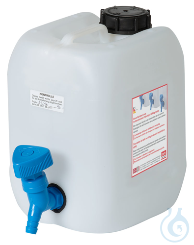 WK5 behroplast PE canister 5 l white translucen...