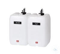 KAS20 behrotest reagent canister set with 2 canisters for H2O and NaOH with...