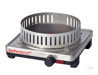 KP4 behrotest Heizplatte 2000 W mit Regler, 230 V, Drm. 180 mm mit Metallschutzg behrotest...