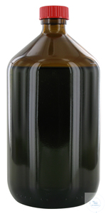 behrotest sampling bottle 1000 ml, brown glass, narrow neck with PTFE coated inlay