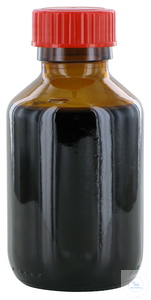 behrotest sampling bottle 100 ml, brown glass, narrow neck with PTFE coated inlay
