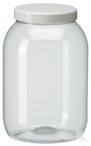 PWG3000 behroplast PET bottle, wide-mouth, clear transparent, 3000 ml with P-Pro