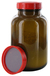 RB1000GT behrotest sampling bottle 1000 ml, brown glass, wide-mouth with PTFE co behrotest...