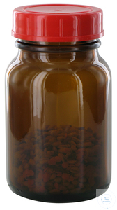 behrotest sampling bottle 250 ml, brown glass, wide-mouth with PTFE coated...