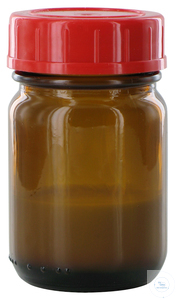 RB50GT behrotest Glasflasche braun 50 ml, mit Verschluss und Tefloneinlage, vorg behrotest...