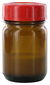 Weithalsflasche RB 50 GT, 50 ml Braunglas, mit Verschluss und PTFE-Einlage, Gewinde Ø 32mm...