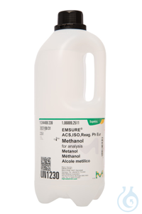 Methanol zur Analyse EMSURE&reg; ACS,ISO,Reag. Ph Eur Inhalt pro Packung: 2,500...
