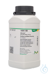 Natriumacetat-Trihydrat zur Analyse EMSURE&reg; ACS,ISO,Reag. Ph Eur Inhalt pro...
