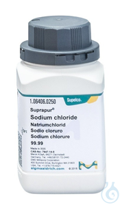 Natriumchlorid 99.99 Suprapur&reg; Inhalt pro Packung: 250,000 GRM  CAS:...