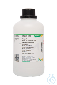 Salzs&auml;ure c(HCl) = 1 mol/l (1 N) Titripur&reg; Reag. Ph Eur,Reag. USP Inhalt pro...