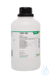 Pufferl&ouml;sung (Bors&auml;ure/Kaliumchlorid/Natriumhydroxid), r&uuml;ckf&uuml;hrbar auf SRM...