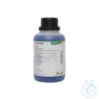 Pufferl&ouml;sung (Bors&auml;ure/Kaliumchlorid/Natriumhydroxid) gef&auml;rbt: blau...