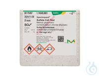 Sulfat-K&uuml;vettentest Methode: photometrisch 5 - 250 mg/l SO4&sup2;? Spectroquant&reg;...