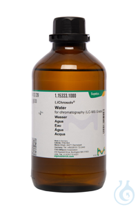 Water for chromatography (LC-MS Grade) LiChrosolv&reg;. CAS 7732-18-5, chemical...