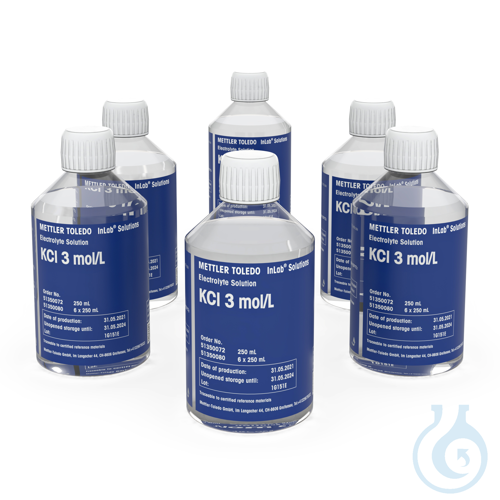 KCl 3M Elektrolyt, 6 x 250mL