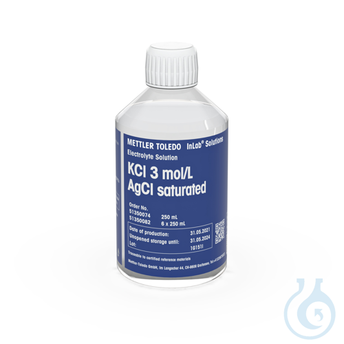 Elektrolyt 3MOL/L KCI, AgCl ges., 250 ml