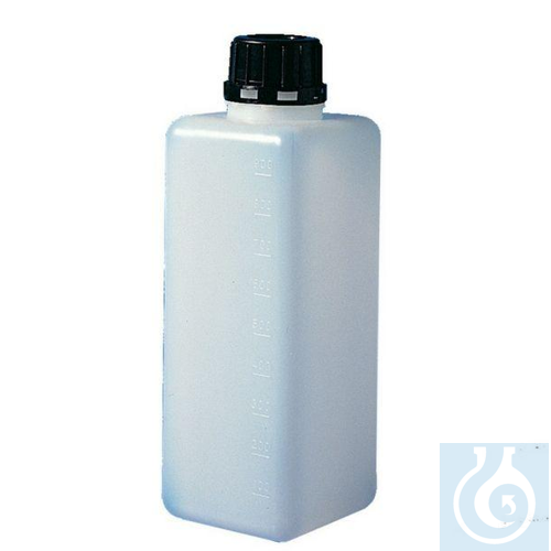 Square wide neck bottles 500 ml, HDPE, tamper e...