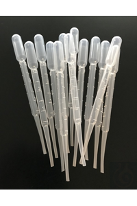 Pipettes pasteur LDPE, capacité poire 3,5 ml, L tot. 150 mm, graduation 3:0,5 ml Pipettes pasteur...