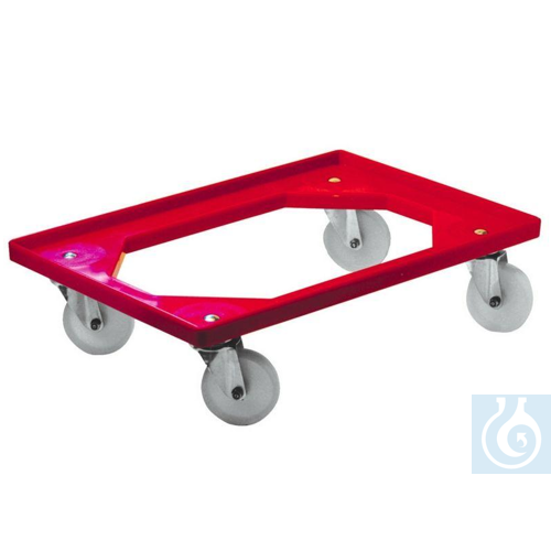 Transportwagen fuer Euronorm-Kisten, Boden mit ...