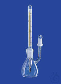 Pycnometer acc. to Gay-Lussac, adjusted, with thermometer and side tube, 10...