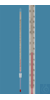 NS-Thermometer -10...+150:0,5°C NS 14,5/23, Oberteil 350 mm, Einbaulg.100 mm, Füllung rot,...