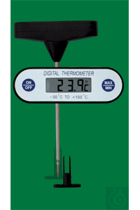 Digitale insteekthermometer met één hand, -50...+200:0,1°C, maximum-minimum geheugen,...