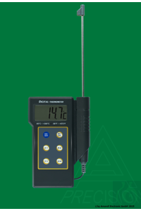 Insteekthermometer met alarm, -50...+300:0,1°C/1°C, maximum-minimum weergave, hold-functie,...