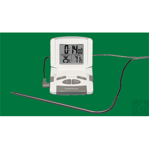 Kuechentherm. mit Timer, 0...+200:1&deg;C, umsc...