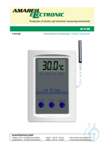 Elektron. Digital Therm. ad 15 lab, -50...+200:0,1°C,