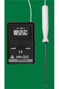 Electronic core temperature thermometer, ad 17 th, -50...+300:0,1°C, piercing probe of stainless...
