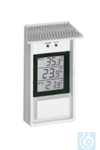 Electron. Max/Min-Six-Therm., -25...+70:0,1°C, switchable °F, casing c....