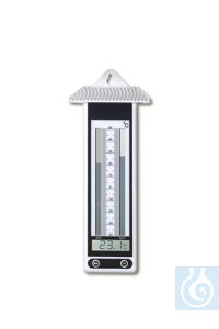 Elektron. Max/Min-Six-Therm., -25...+70:0,1°C, umschaltbar auf °F, mit Säulengrafik, Gehäuse ca....