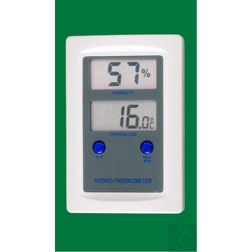 Elektron. Hygro-Thermometer, 0...+50:0,1°C, umschaltbar auf °F, 20...90:1%rF,...