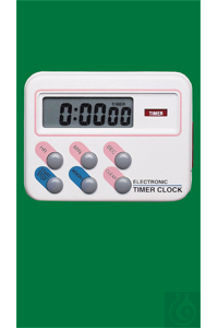 Short timer Elektronische tijdklok, met luide alarmtoon, timer tot 24 uur, met klok en stopwatch,...