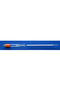 Soortelijk gewicht hydrometer, 0.700-1.000:0.005 sp gr, 285mm lang, referentietemperatuur...