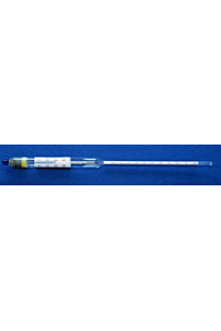 Density hydrometer, 0,700-0,800:0,001g/cm³, 350mm long, reference temperature 20°C, with...