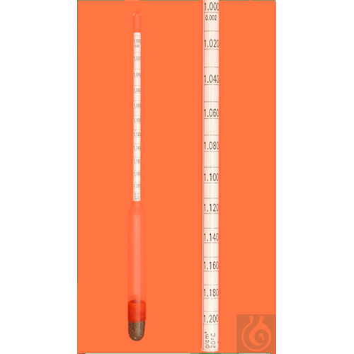 Dichte-Araeometer, 0,800-1,000:0,002g/cm<sup>3<...