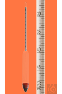 Dichte-Aräometer, Typ L50SP-075 Präzision, DIN 12791/BS 718, 0,750-0,800:0,0005g/cm³, Genauigkeit...